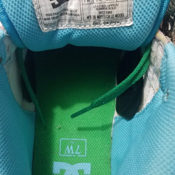 Rare DC x Miami Ink Peach Basket Skate Shoes - Picture 11 of 12